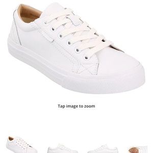 Taos Plim Soul Lux- White Leather Sneakers